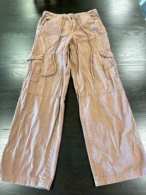 RSQ Wide Leg Cargo Pants in Brown